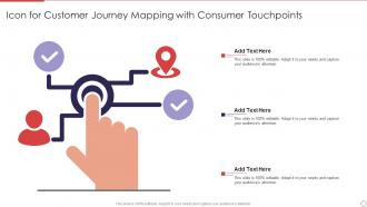 Icon For Customer Journey Mapping With Consumer Touchpoints