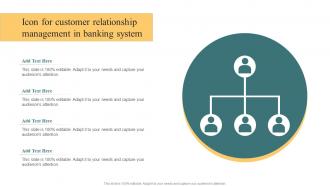 Icon For Customer Relationship Management In Banking System