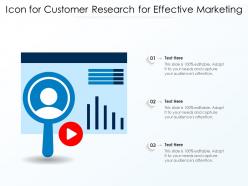 Icon for customer research for effective marketing