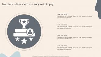 Icon For Customer Success Story With Trophy