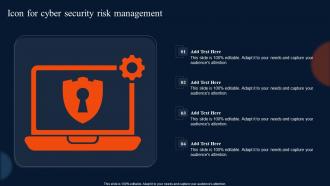 Icon For Cyber Security Risk Management