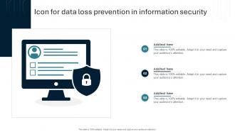 Icon For Data Loss Prevention In Information Security
