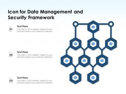 Icon for data management and security framework