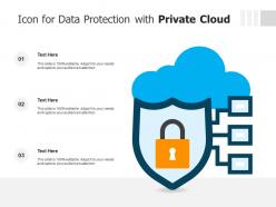Icon for data protection with private cloud