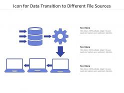 Icon for data transition to different file sources