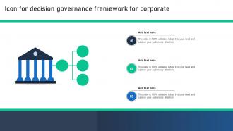 Icon For Decision Governance Framework For Corporate