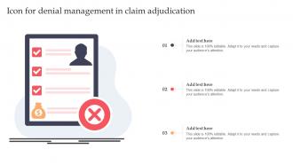 Icon For Denial Management In Claim Adjudication