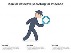 Icon for detective searching for evidence