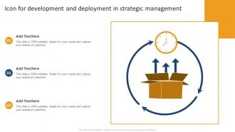 Icon For Development And Deployment In Strategic Management