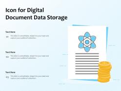Icon for digital document data storage