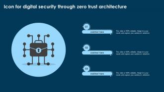 Icon For Digital Security Through Zero Trust Architecture