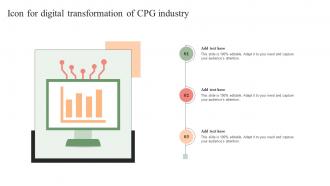 Icon For Digital Transformation Of Cpg Industry