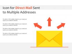 Icon for direct mail sent to multiple addresses