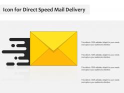 Icon for direct speed mail delivery