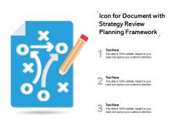 Icon For Document With Strategy Review Planning Framework