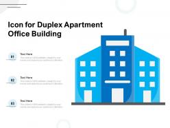 Icon for duplex apartment office building