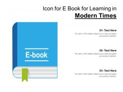Icon for e book for learning in modern times