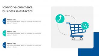 Icon For E Commerce Business Sales Tactics