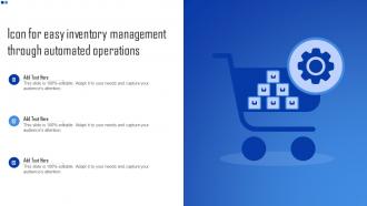 Icon For Easy Inventory Management Through Automated Operations