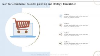Icon For Ecommerce Business Planning And Strategy Formulation