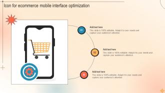 Icon For Ecommerce Mobile Interface Optimization