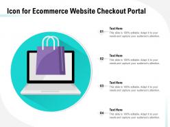 Icon for ecommerce website checkout portal