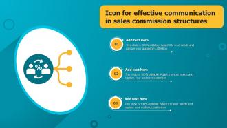 Icon For Effective Communication In Sales Commission Structures