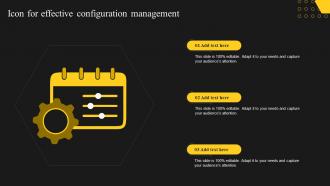 Icon For Effective Configuration Management
