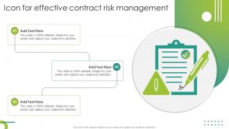 Icon For Effective Contract Risk Management