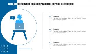 Icon For Effective IT Customer Support Service Excellence