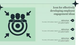 Icon For Effectively Developing Employee Engagement Ideas