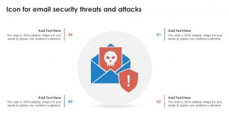 Icon For Email Security Threats And Attacks