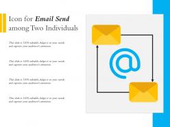 Icon for email send among two individuals
