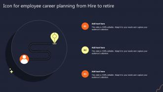 Icon For Employee Career Planning From Hire To Retire