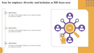 Icon For Employee Diversity And Inclusion As HR Focus Area