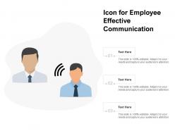 Icon For Employee Effective Communication