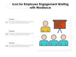 Icon For Employee Engagement Briefing With Workforce