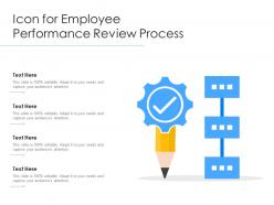 Icon for employee performance review process