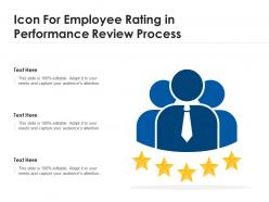 Icon for employee rating in performance review process