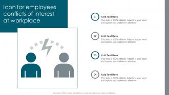 Icon For Employees Conflicts Of Interest At Workplace