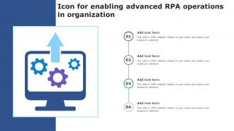 Icon For Enabling Advanced RPA Operations In Organization