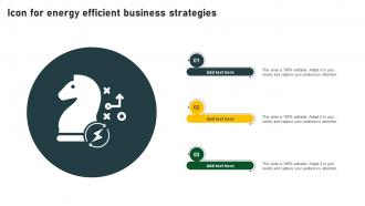 Icon For Energy Efficient Business Strategies