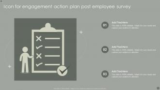 Icon For Engagement Action Plan Post Employee Survey