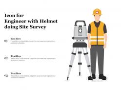 Icon for engineer with helmet doing site survey