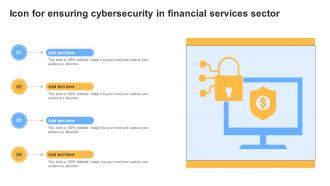Icon For Ensuring Cybersecurity In Financial Services Sector