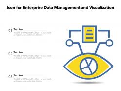 Icon for enterprise data management and visualization