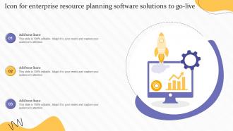 Icon For Enterprise Resource Planning Software Solutions To Go Live