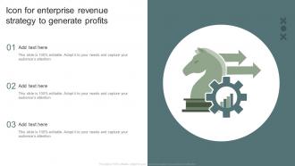 Icon For Enterprise Revenue Strategy To Generate Profits