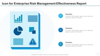 Icon for enterprise risk management effectiveness report