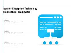 Icon for enterprise technology architectural framework